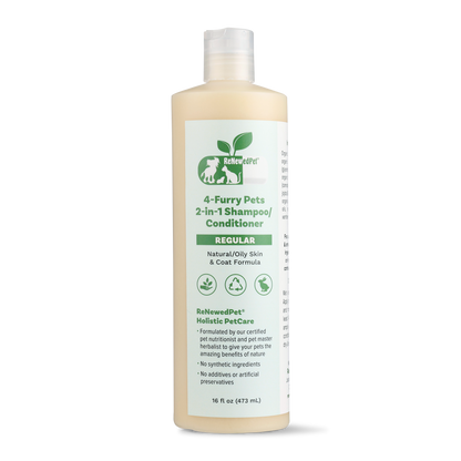 4-FURRY PETS 2-IN-1 *REGULAR SHAMPOO & CONDITIONER